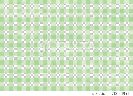 水彩風チェック柄_グリーン 水彩風チェック柄_グリーン 120633951
