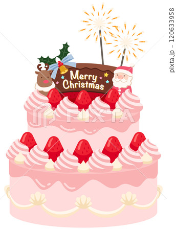豪華なベリーなクリスマスケーキ 豪華なベリーなクリスマスケーキ 120633958