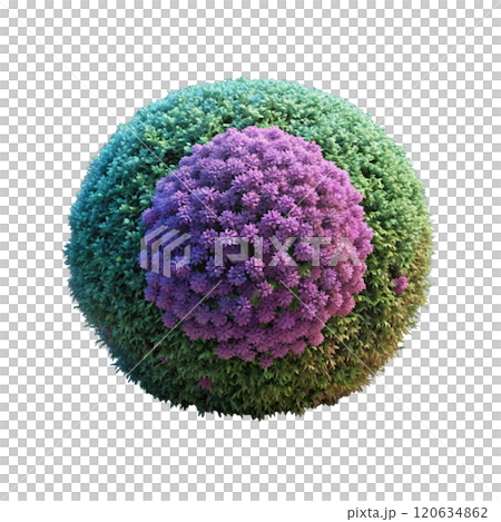 3d render of beautiful colorful Bushes 3d render of beautiful colorful Bushes 120634862