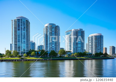 川沿いの高層マンションイメージ01 川沿いの高層マンションイメージ01 120635440