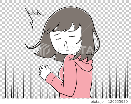 一個處於巨大震驚中的女孩 一個處於巨大震驚中的女孩 120635920