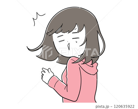 まさかの！？と突然の事に驚く女子 120635922