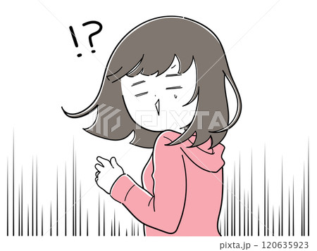 え！まじ！？とびっくりする女子 120635923