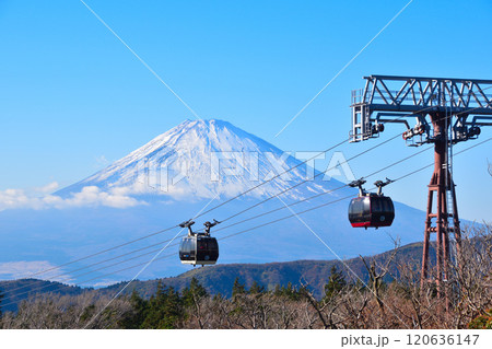 秋　富士山　箱根ロープウェイ 120636147