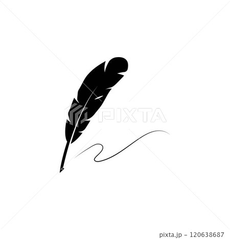 feather pen 120638687
