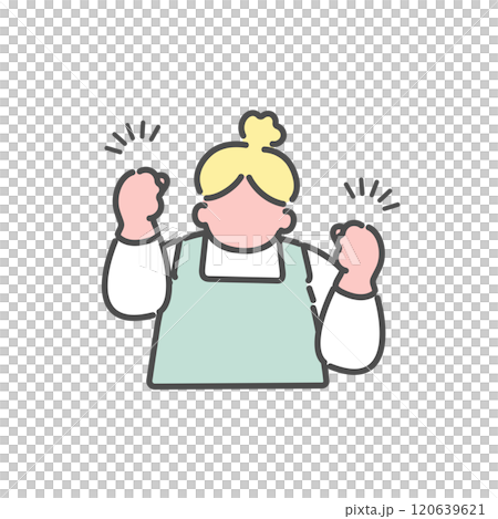 Motivated simple line drawing of a woman illustration Motivated simple line drawing of a woman illustration 120639621