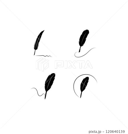 Feather pen 120640139