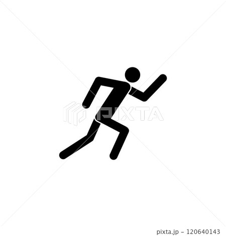 Human running vector logo 120640143