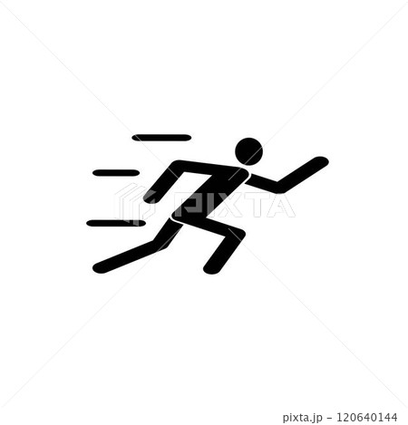 Human running vector logo 120640144