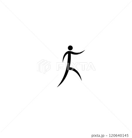 Human running vector logo 120640145