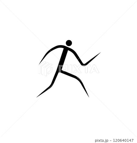 Human running vector logo 120640147
