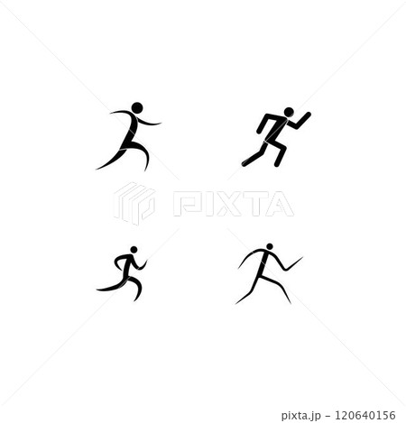 Human running vector logo 120640156