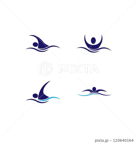 Swimming sport logo 120640164