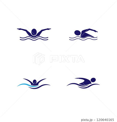 Swimming sport logo 120640165
