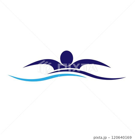 Swimming sport logo Swimming sport logo 120640169