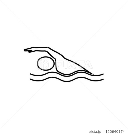 Swimming sport logo 120640174