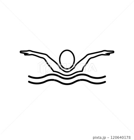 Swimming sport logo 120640178