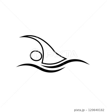 Swimming sport logo Swimming sport logo 120640182