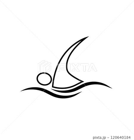 Swimming sport logo Swimming sport logo 120640184