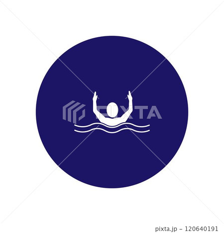 Swimming sport logo 120640191