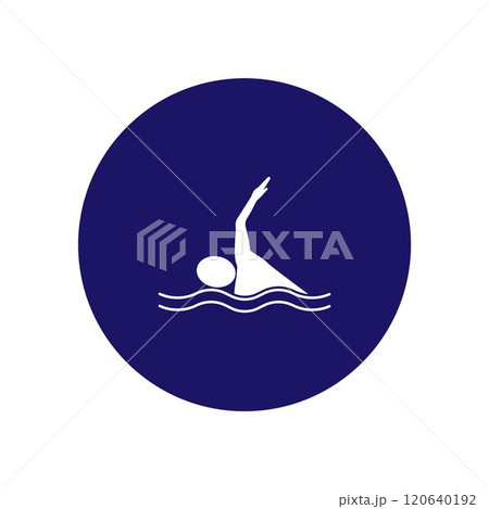 Swimming sport logo 120640192
