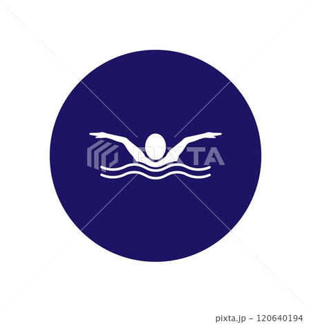 Swimming sport logo 120640194