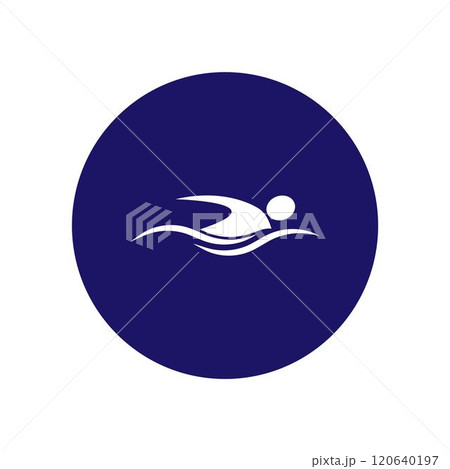 Swimming sport logo Swimming sport logo 120640197