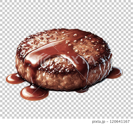 多汁的漢堡,醬汁充足 | 非常適合菜單、廣告和食品設計 多汁的漢堡,醬汁充足 | 非常適合菜單、廣告和食品設計 120641167