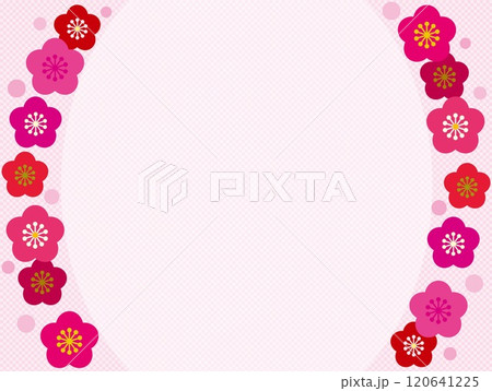 フレーム　梅の花　 120641225