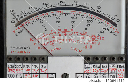vintage analog multimeter vintage analog multimeter 120641312