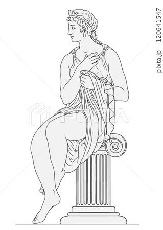 Vector Greek women. Vector Greek women. 120641547