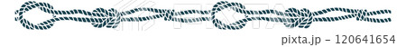 A series of black and white circles are connected by a chain 120641654
