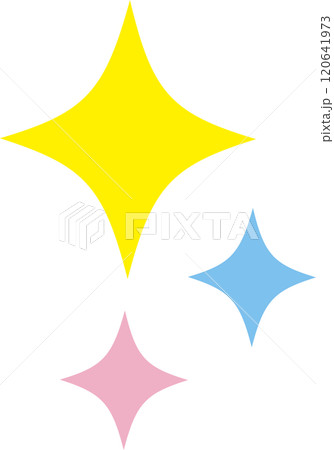 キラキラ　星　ピカピカ　アイコン 120641973