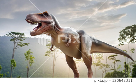 大きな恐竜の恐竜 AI生成素材 大きな恐竜の恐竜 AI生成素材 120642311