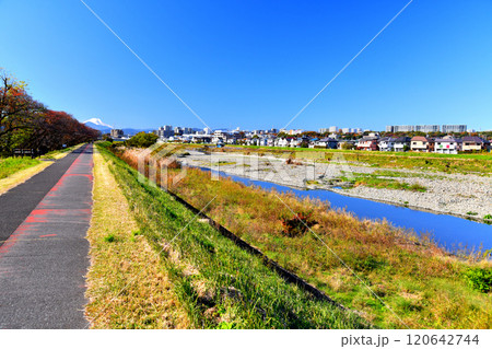 一番橋／浅川、JR豊田駅方面を望む(東京都日野市)【2024.11】 120642744