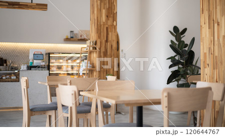 Coffee shops with tables are empty by noon. Coffee shops with tables are empty by noon. 120644767