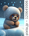 AIファンタジーイラスト　熊と雪 120645006