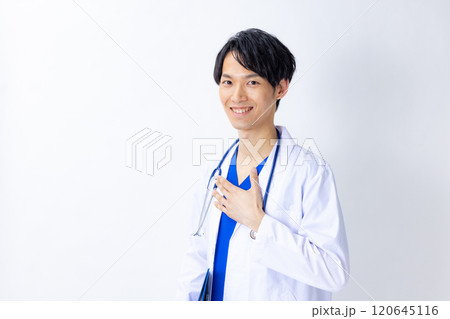 医者　白バック　男性 120645116
