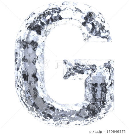 Font Ice With Black Background 3D Render Font Ice With Black Background 3D Render 120646373