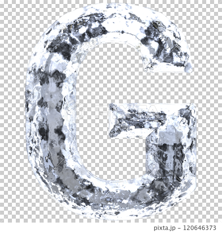 Font Ice With Black Background 3D Render Font Ice With Black Background 3D Render 120646373