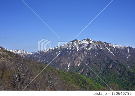 谷川岳から見える山々 谷川岳から見える山々 120646756