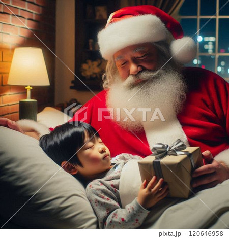 プレゼントを届けるサンタクロース2 120646958