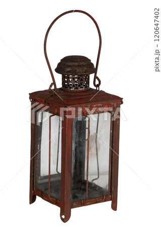 Retro vintage candle lantern 120647402