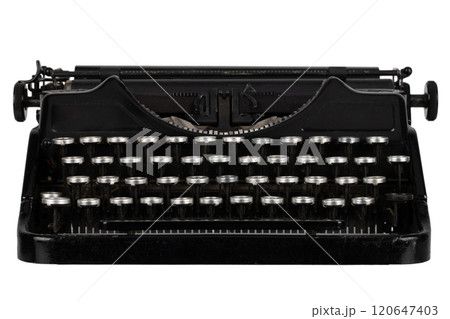 Antique retro vintage typewriter. Antique retro vintage typewriter. 120647403