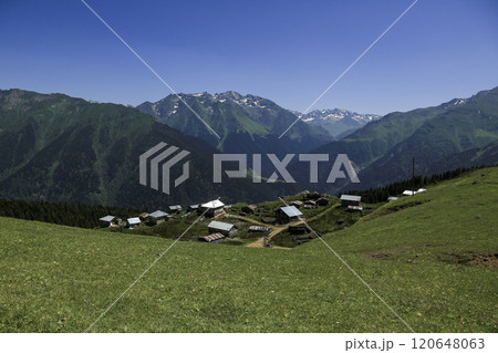 Image of Kackar mountain ranges and plateaus in Rize province. Image of Kackar mountain ranges and plateaus in Rize province. 120648063
