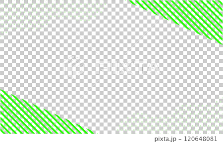 Pop geometric pattern background material 17 Yellow-green retro frame 120648081