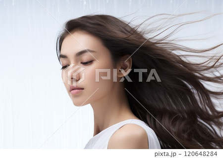 髪の毛〜ビューティーイメージ02 髪の毛〜ビューティーイメージ02 120648284