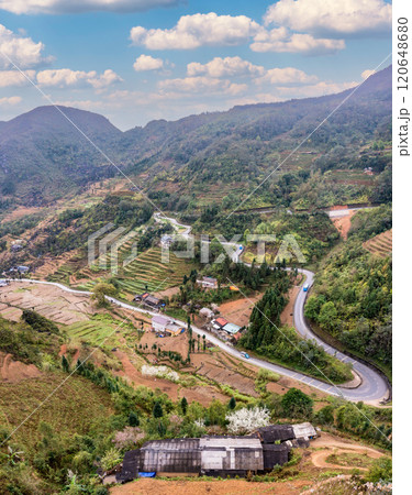 Spring landscape in Ha Giang - Northern mountainous province of Vietnam Spring landscape in Ha Giang - Northern mountainous province of Vietnam 120648680