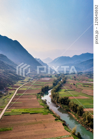 Spring landscape in Ha Giang - Northern mountainous province of Vietnam 120648692