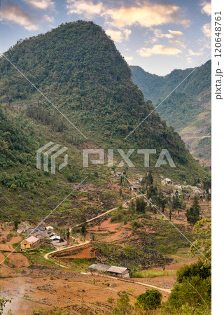 Spring landscape in Ha Giang - Northern mountainous province of Vietnam 120648761